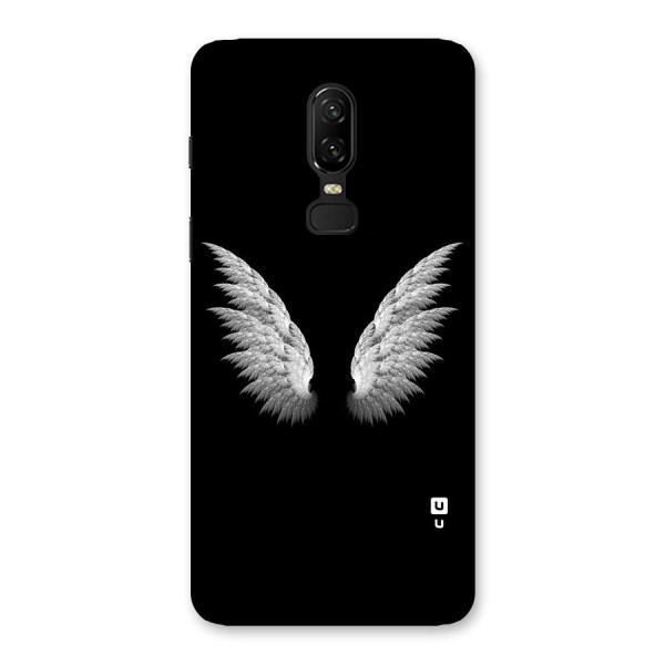 White Wings Back Case for OnePlus 6