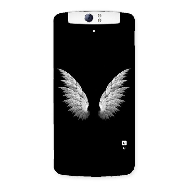 White Wings Back Case for Oppo N1