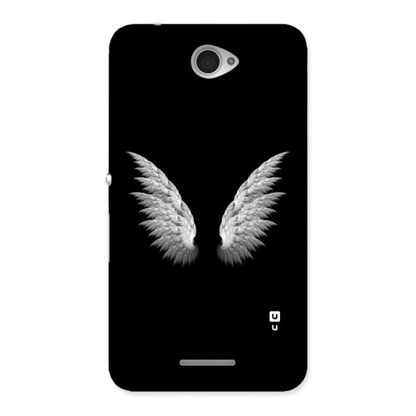 White Wings Back Case for Sony Xperia E4