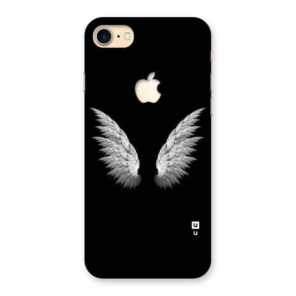 White Wings Back Case for iPhone 7 Apple Cut