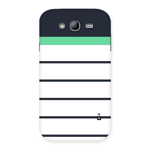 White and Simple Stripes Back Case for Galaxy Grand