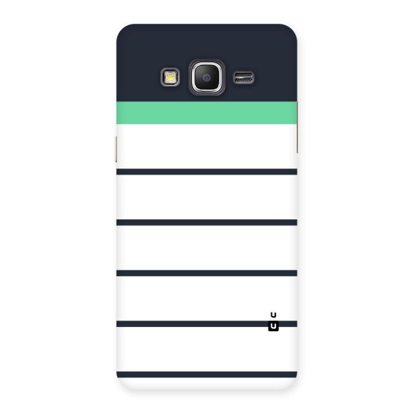 White and Simple Stripes Back Case for Galaxy Grand Prime