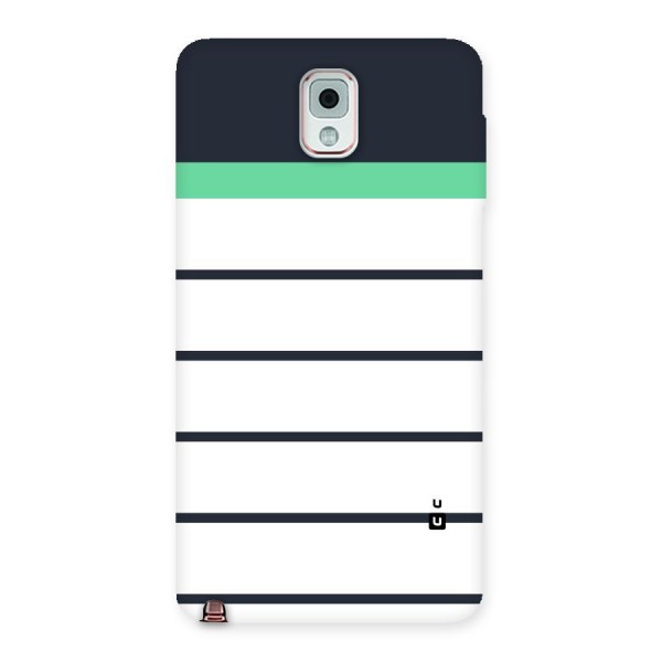White and Simple Stripes Back Case for Galaxy Note 3