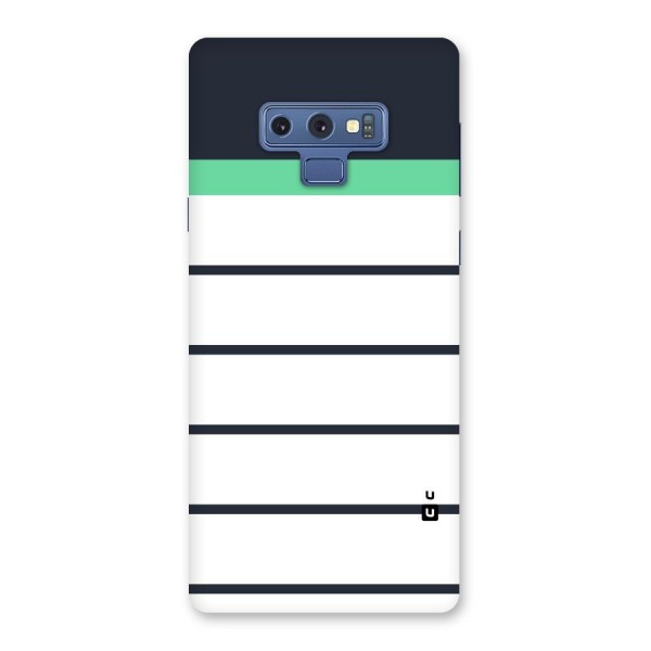 White and Simple Stripes Back Case for Galaxy Note 9