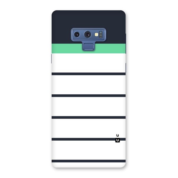 White and Simple Stripes Back Case for Galaxy Note 9