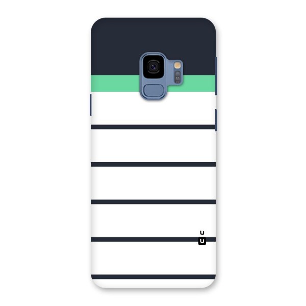 White and Simple Stripes Back Case for Galaxy S9