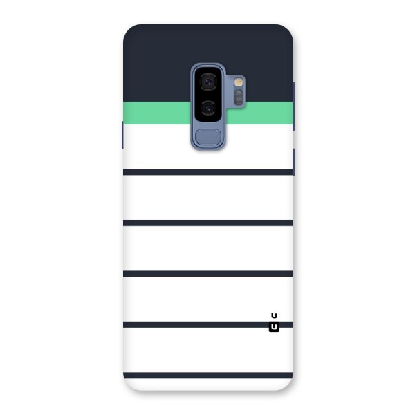 White and Simple Stripes Back Case for Galaxy S9 Plus