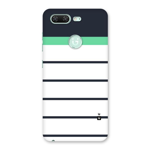 White and Simple Stripes Back Case for Gionee S10