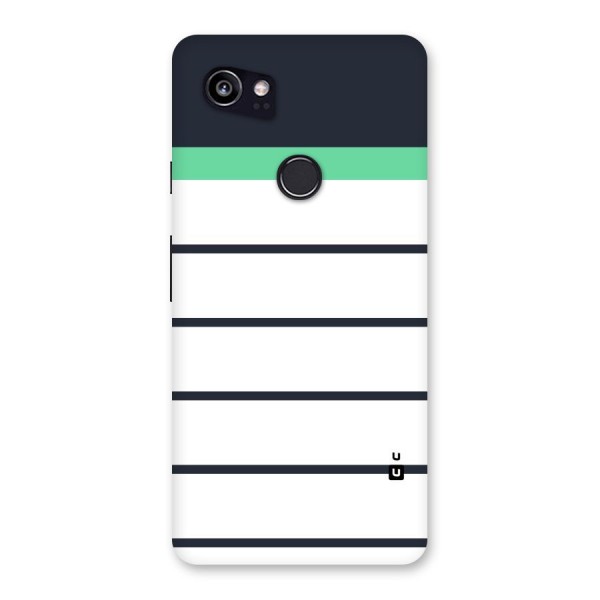 White and Simple Stripes Back Case for Google Pixel 2 XL
