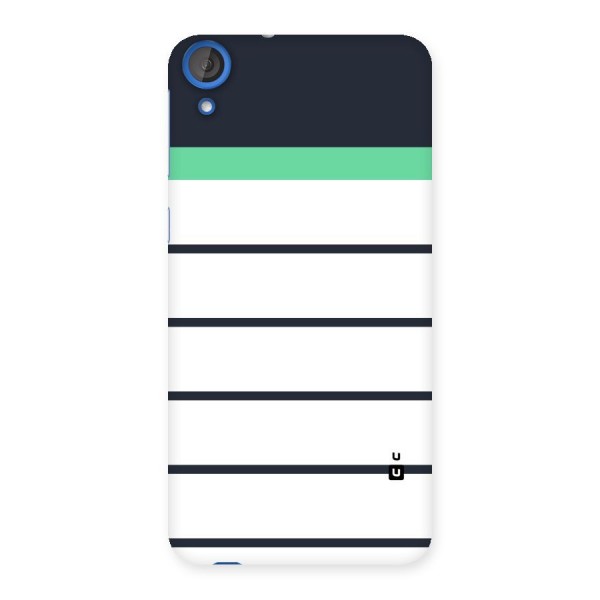 White and Simple Stripes Back Case for HTC Desire 820s
