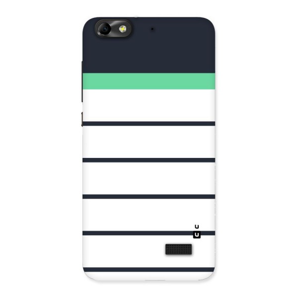 White and Simple Stripes Back Case for Honor 4C