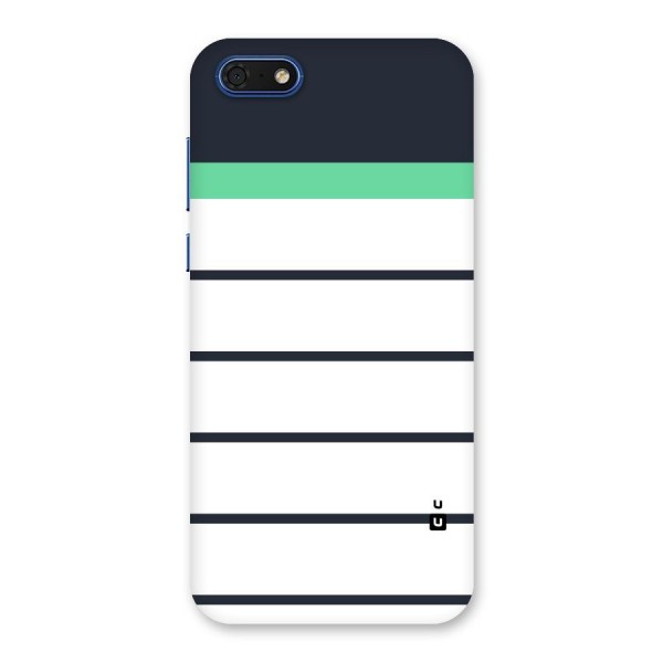 White and Simple Stripes Back Case for Honor 7s