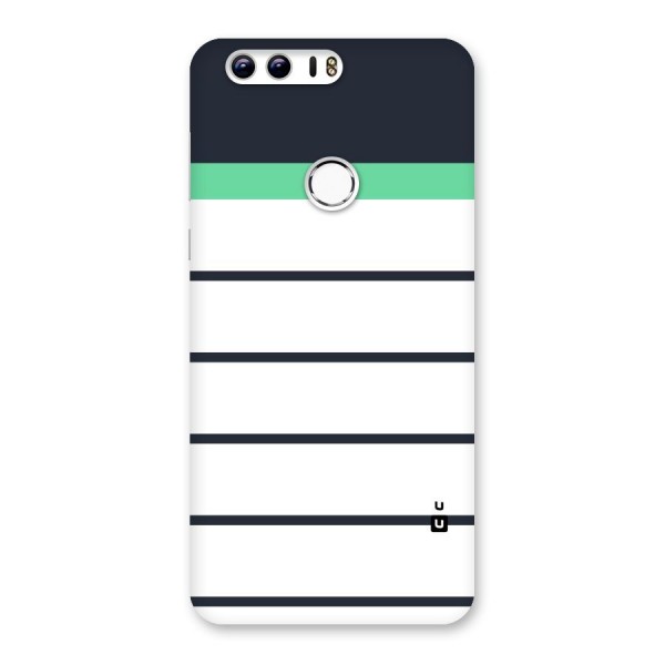 White and Simple Stripes Back Case for Honor 8
