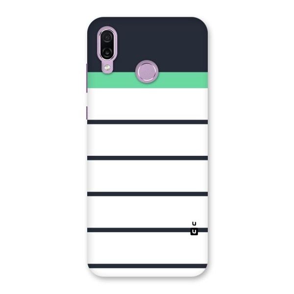 White and Simple Stripes Back Case for Honor Play