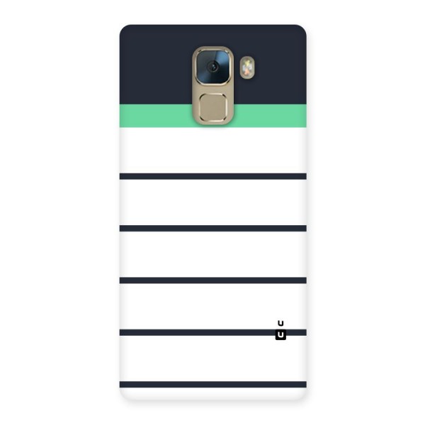 White and Simple Stripes Back Case for Huawei Honor 7