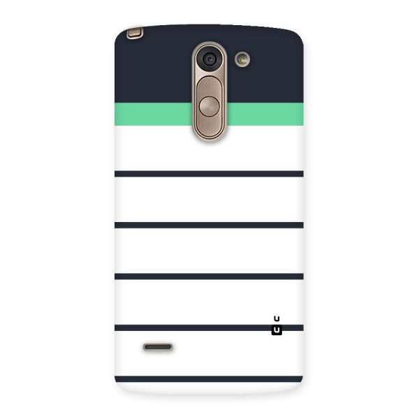 White and Simple Stripes Back Case for LG G3 Stylus