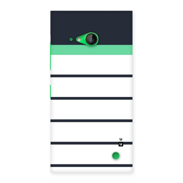 White and Simple Stripes Back Case for Lumia 730