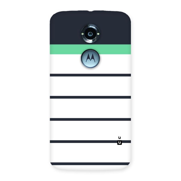White and Simple Stripes Back Case for Moto X 2nd Gen