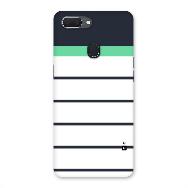 White and Simple Stripes Back Case for Oppo Realme 2
