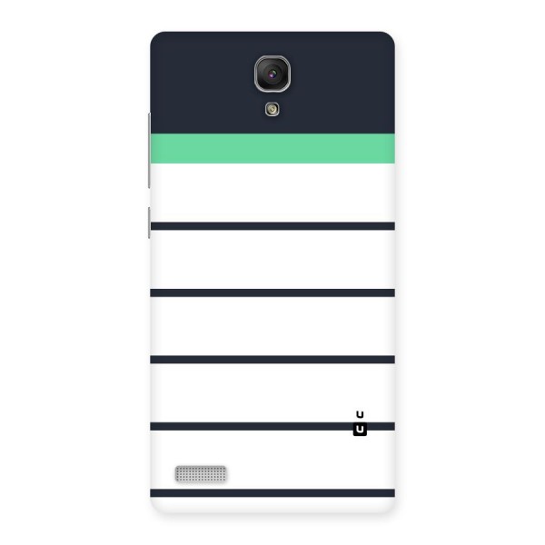 White and Simple Stripes Back Case for Redmi Note