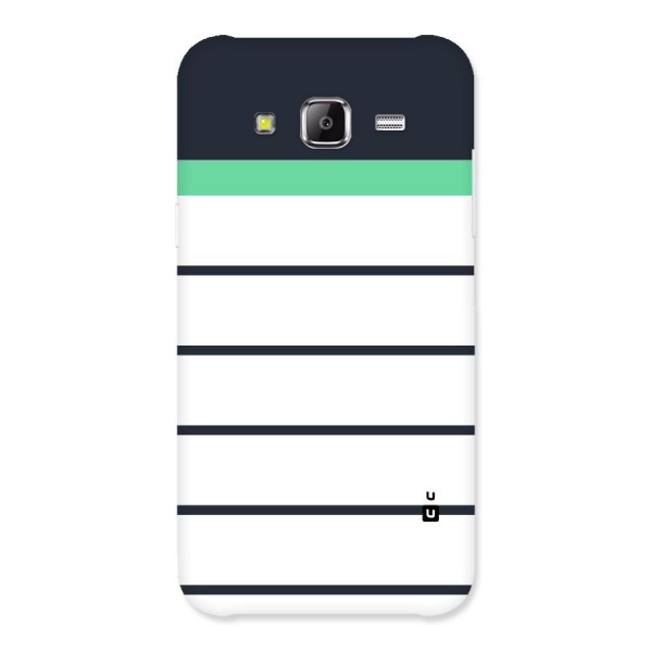 White and Simple Stripes Back Case for Samsung Galaxy J5