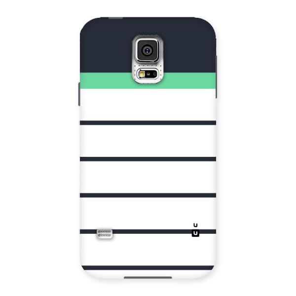 White and Simple Stripes Back Case for Samsung Galaxy S5