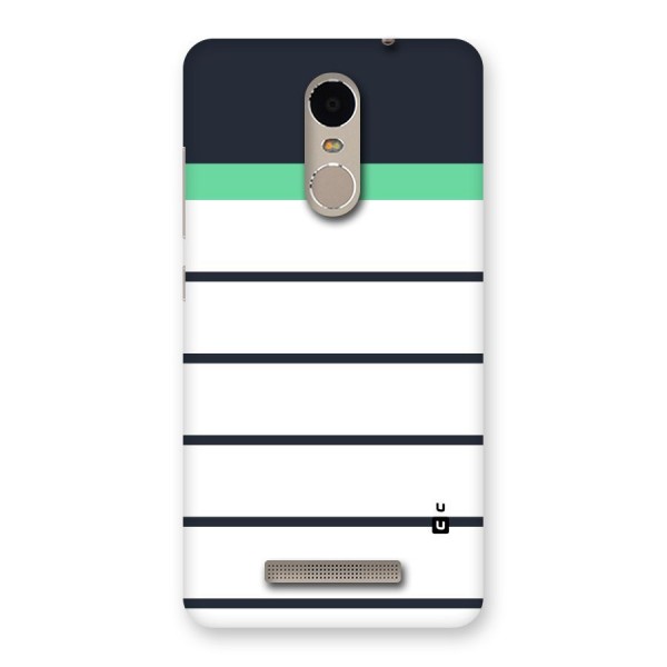 White and Simple Stripes Back Case for Xiaomi Redmi Note 3