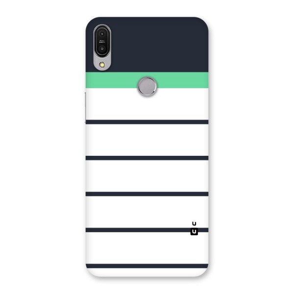 White and Simple Stripes Back Case for Zenfone Max Pro M1