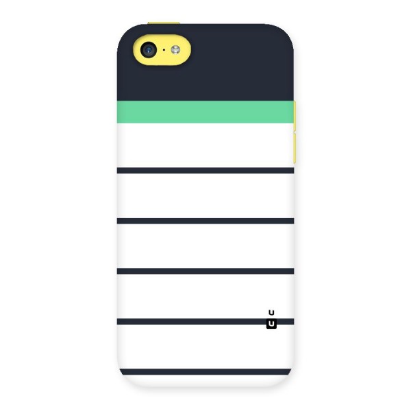 White and Simple Stripes Back Case for iPhone 5C