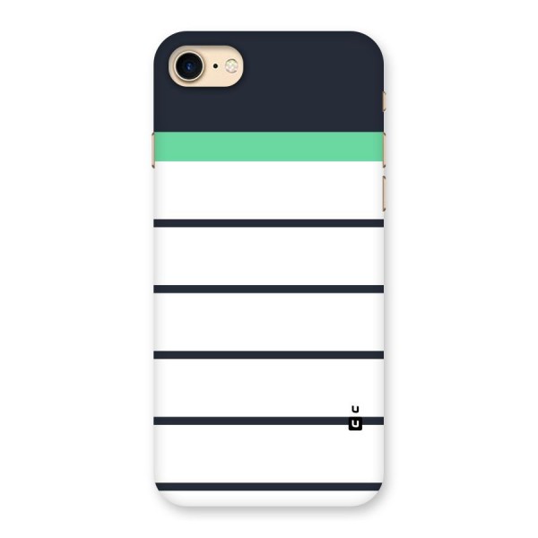 White and Simple Stripes Back Case for iPhone 7