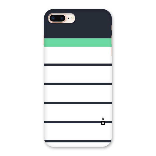 White and Simple Stripes Back Case for iPhone 8 Plus