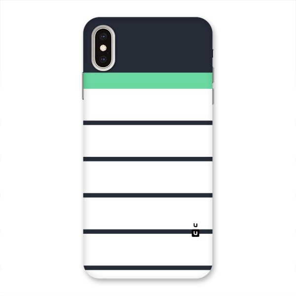 White and Simple Stripes Back Case for iPhone XS Max