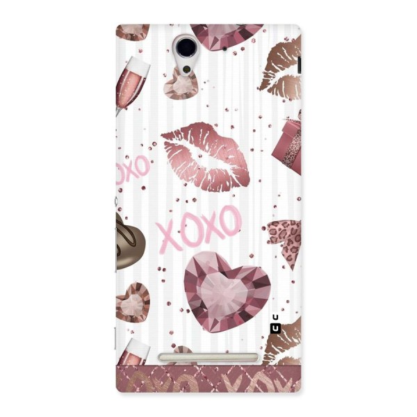 Wine Lip xoxo Back Case for Sony Xperia C3