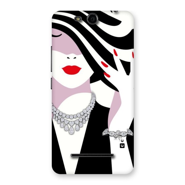 Women Beauty Back Case for Micromax Canvas Juice 3 Q392