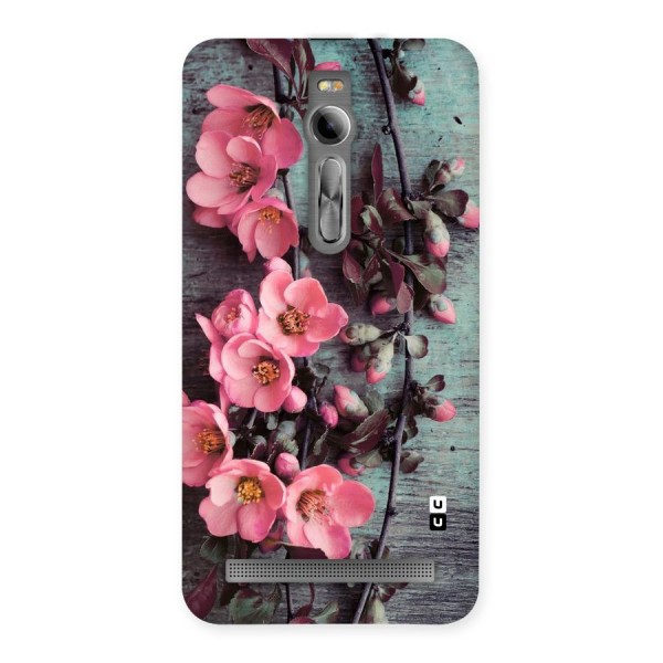Wooden Floral Pink Back Case for Asus Zenfone 2