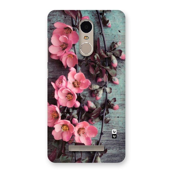 Wooden Floral Pink Back Case for Xiaomi Redmi Note 3