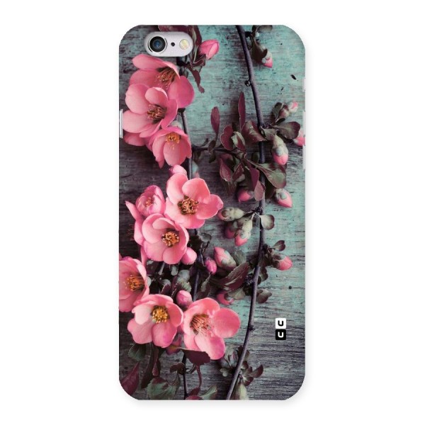 Wooden Floral Pink Back Case for iPhone 6 6S
