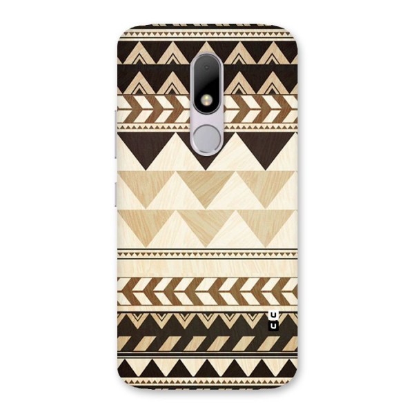 Wooden Printed Chevron Back Case for Moto M