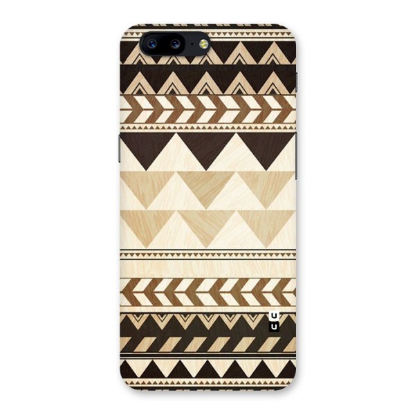 Wooden Printed Chevron Back Case for OnePlus 5