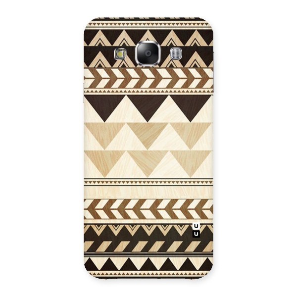 Wooden Printed Chevron Back Case for Samsung Galaxy E5