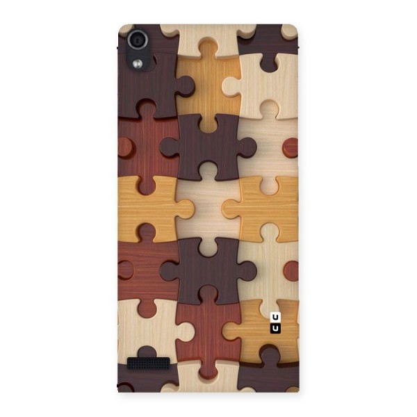 Wooden Puzzle (Printed) Back Case for Ascend P6