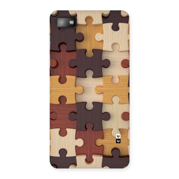 Wooden Puzzle (Printed) Back Case for Blackberry Z10