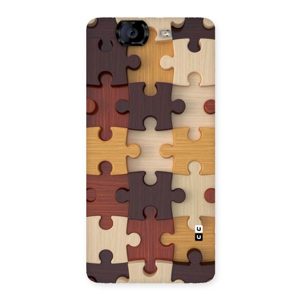 Wooden Puzzle (Printed) Back Case for Canvas Knight A350