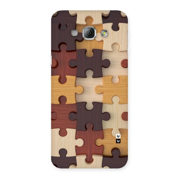 Wooden Puzzle (Printed) Back Case for Galaxy A8