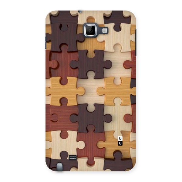 Wooden Puzzle (Printed) Back Case for Galaxy Note