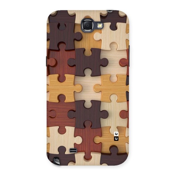 Wooden Puzzle (Printed) Back Case for Galaxy Note 2