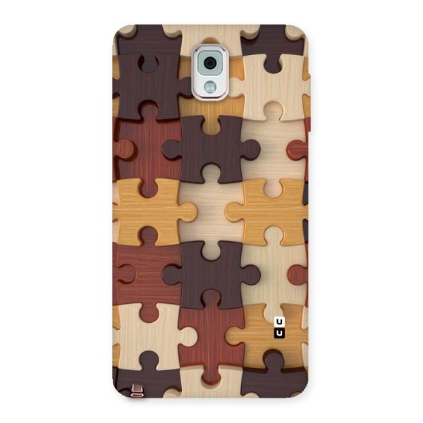Wooden Puzzle (Printed) Back Case for Galaxy Note 3