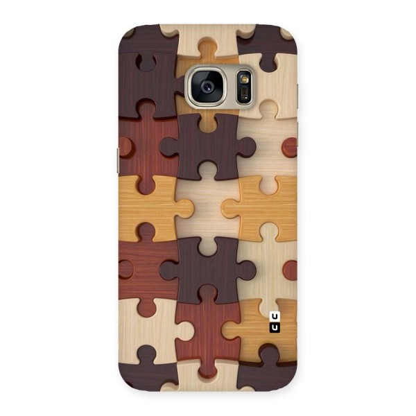 Wooden Puzzle (Printed) Back Case for Galaxy S7