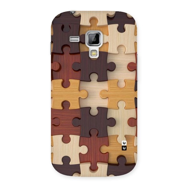 Wooden Puzzle (Printed) Back Case for Galaxy S Duos