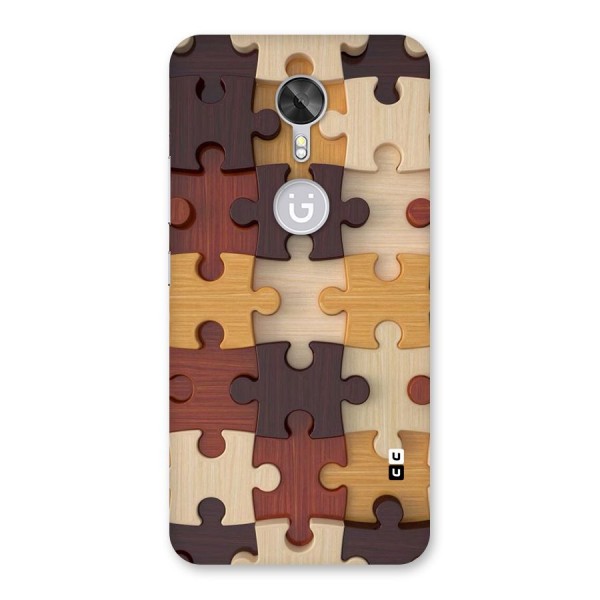 Wooden Puzzle (Printed) Back Case for Gionee A1